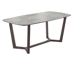 Стол Фрейм 1800*900*750 (мрамор серый / ноги дуб антрацит) Стол Фрейм 1800*900*750 (мрамор серый / ноги дуб антрацит)
