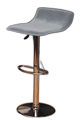 Стул барный BC-102 (каркас хром тк.серый/ Velvet HLR-20) Стул барный BC-102 (каркас хром тк.серый/ Velvet HLR-20)