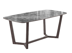 Стол Фрейм 1800*900*750 (мрамор серый глянец/ ноги дуб антрацит) Стол Фрейм 1800*900*750 (мрамор серый глянец/ ноги дуб антрацит)