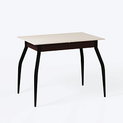 Стол кухонный раздвижной DecoLine-1 900(1200)*600мм ноги 01 черные (столешница Дуб молочный / подстолье Венге) Стол кухонный раздвижной DecoLine-1 900(1200)*600мм ноги 01 черные (столешница Дуб молочный / подстолье Венге)